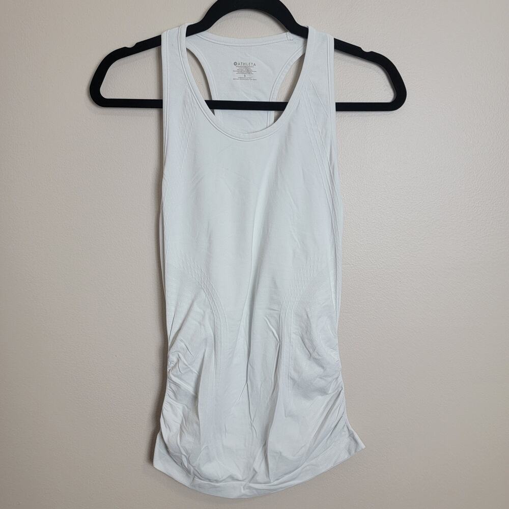 Athleta White Athletic Tank Top Size Small